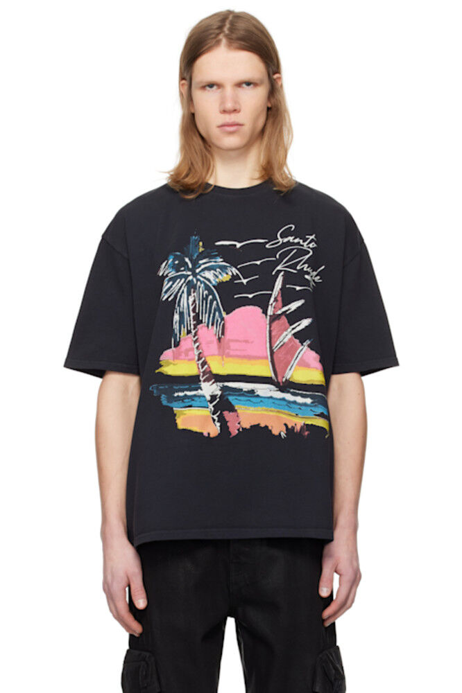 Черная футболка «Saint-Rhude»
Черная футболка «Saint-Rhude»
