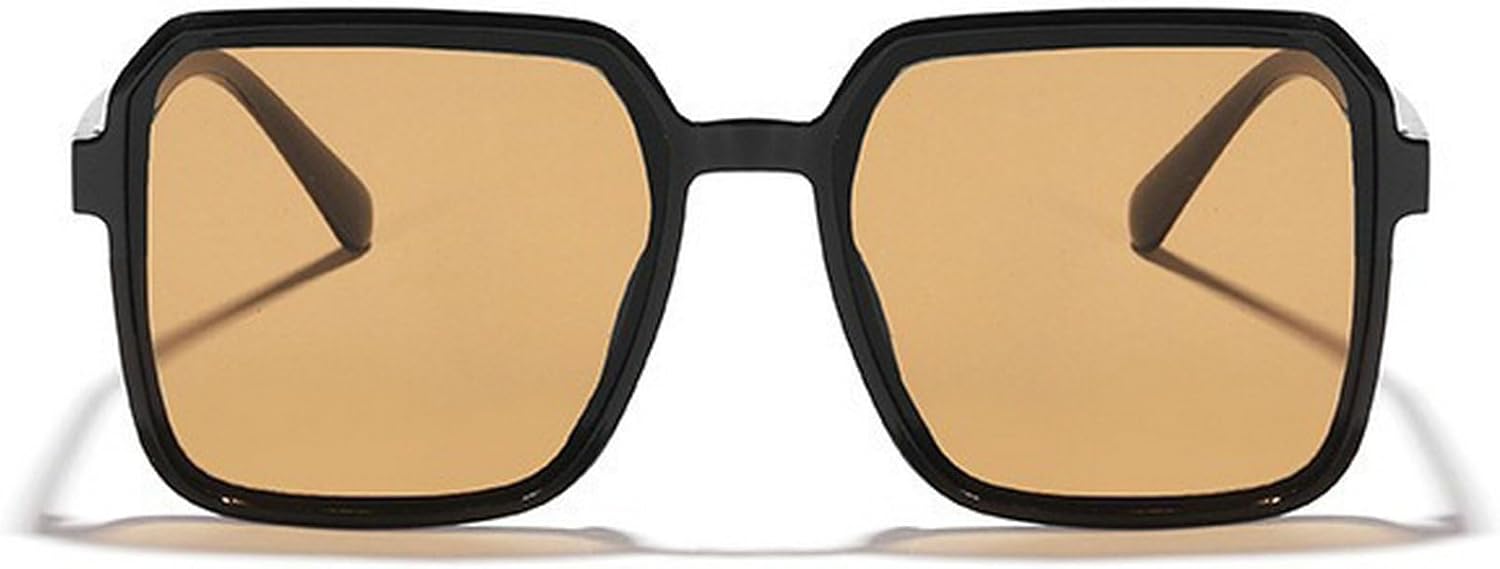 Большие квадратные солнцезащитные очки для женщин в винтажном стиле, крупная оправа, модные солнцезащитные очки для женщин/мужчин с защитой от УФ-излучения UV400 mincl, Black Brown
Большие квадратные солнцезащитные очки для женщин в винтажном стиле, крупная оправа, модные солнцезащитные очки для женщин/мужчин с защитой от УФ-излучения UV400 mincl, Black Brown