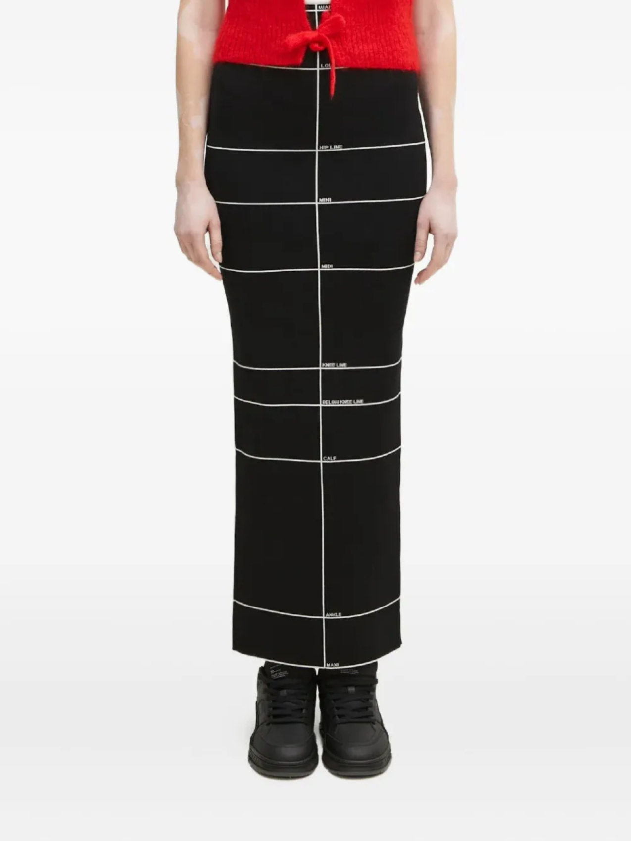 Юбка макси с полосками VETEMENTS, черный
Юбка макси с полосками VETEMENTS, черный