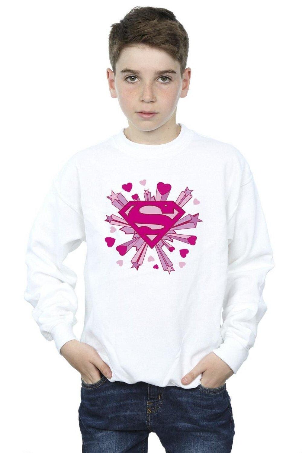 Толстовка с логотипом Superman Pink Hearts And Stars DC Comics, белый
Толстовка с логотипом Superman Pink Hearts And Stars DC Comics, белый