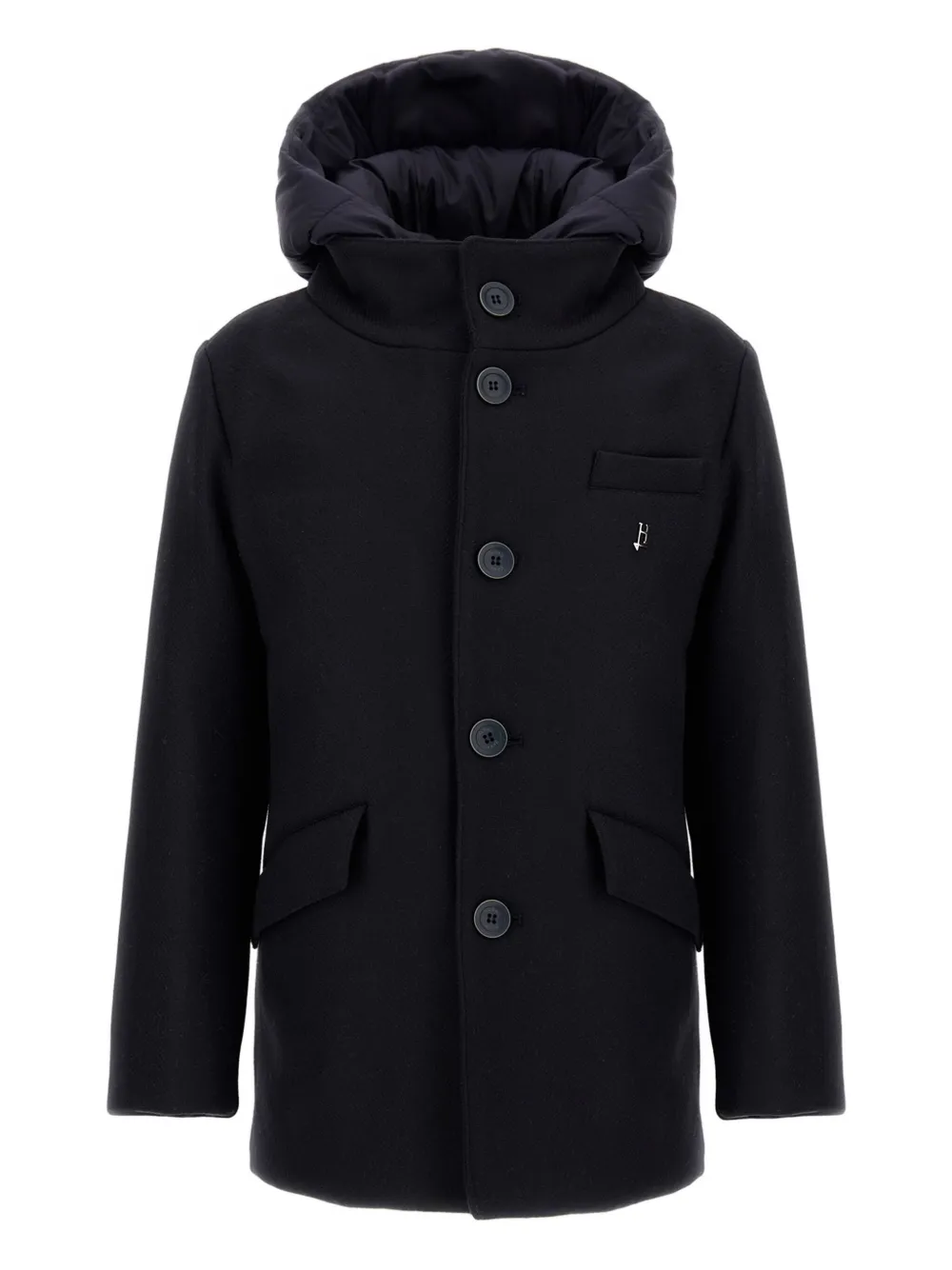 Пальто с капюшоном Herno Kids, черный
Пальто с капюшоном Herno Kids, черный