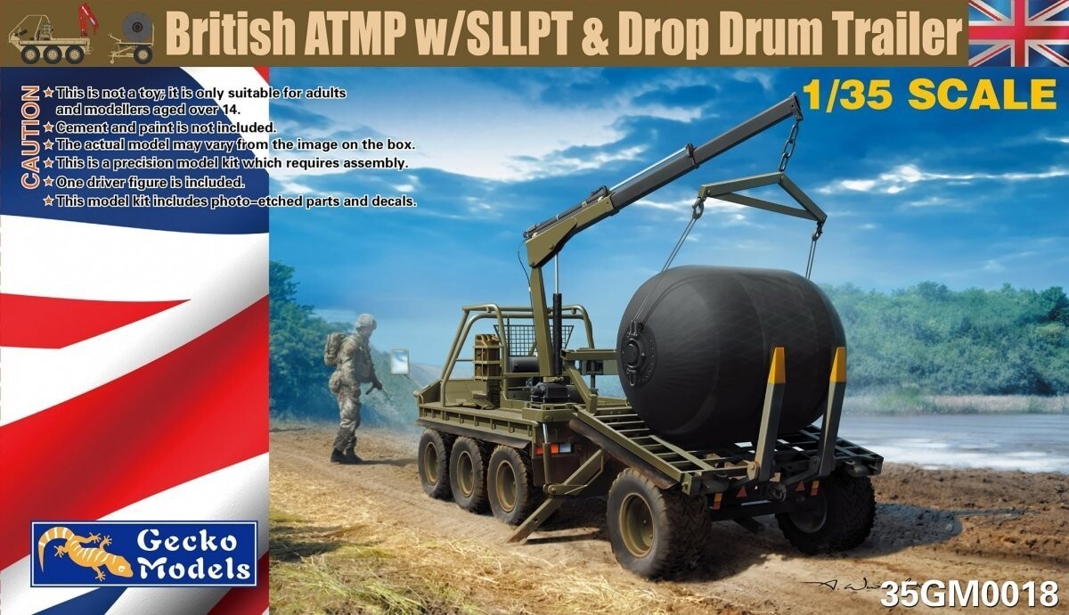 Gecko Models 35GM0018 Британский ATMP с SLLPT и прицепом с опускным барабаном 1/35 Inna marka
Gecko Models 35GM0018 Британский ATMP с SLLPT и прицепом с опускным барабаном 1/35 Inna marka