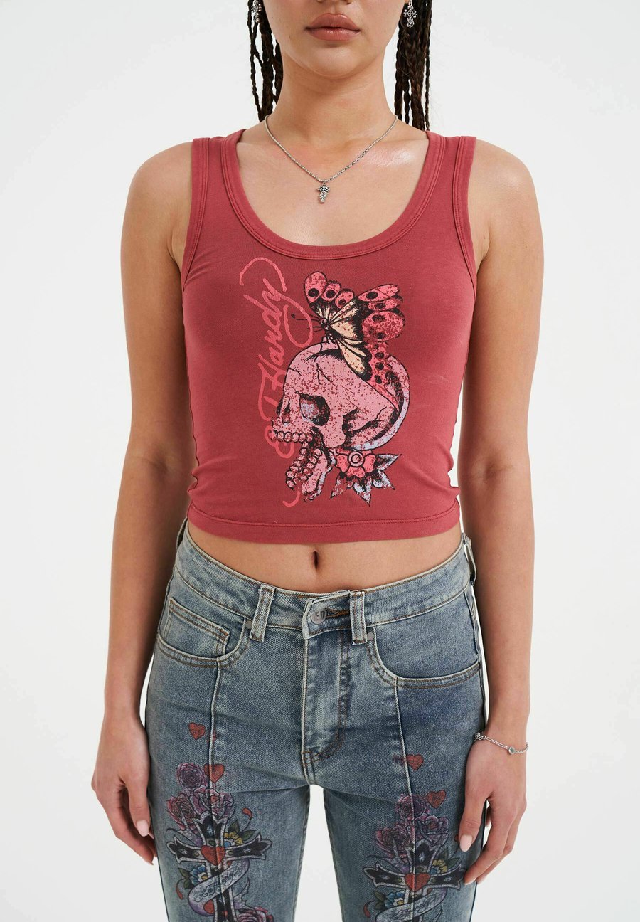 Топ Ed Hardy DEATH CROPPED , Red
Топ Ed Hardy DEATH CROPPED , Red