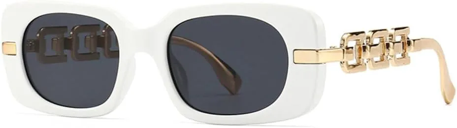 Модные роскошные солнцезащитные очки «кошачий глаз» для женщин в стиле ретро с металлической цепочкой, солнцезащитные очки UV400 в стиле панк TYUVIVO, White Black
Модные роскошные солнцезащитные очки «кошачий глаз» для женщин в стиле ретро с металлической цепочкой, солнцезащитные очки UV400 в стиле панк TYUVIVO, White Black