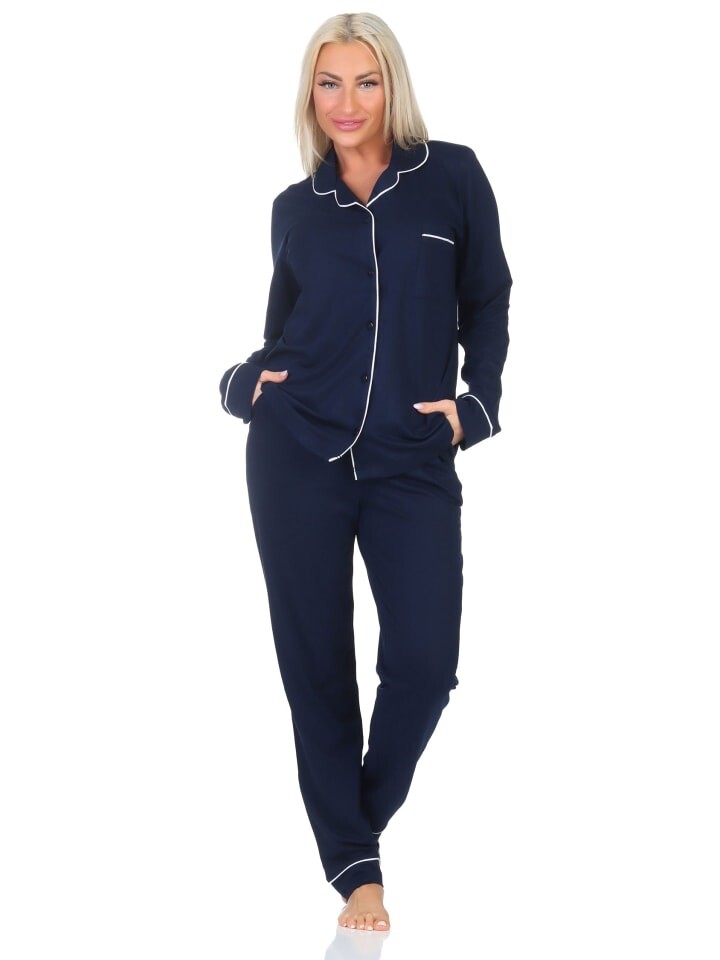 Пижама NORMANN Langarm Klassische Optik, синий
Пижама NORMANN Langarm Klassische Optik, синий