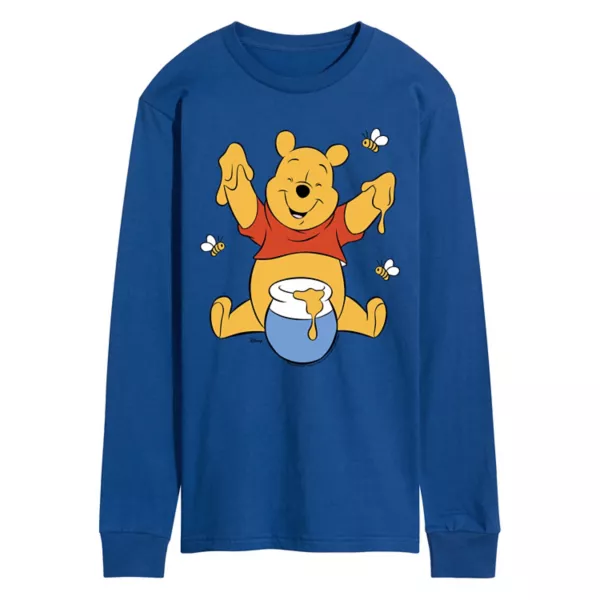 Мужская футболка свободного кроя с длинными рукавами и принтом Винни-Пуха Disney, синий
Мужская футболка свободного кроя с длинными рукавами и принтом Винни-Пуха Disney, синий