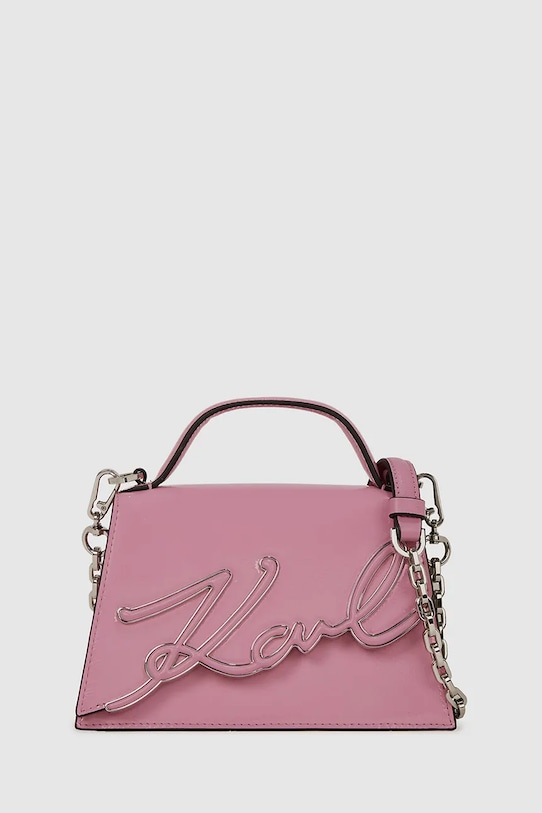 Кожаная сумка K/SIGNATURE Karl Lagerfeld, розовый
Кожаная сумка K/SIGNATURE Karl Lagerfeld, розовый