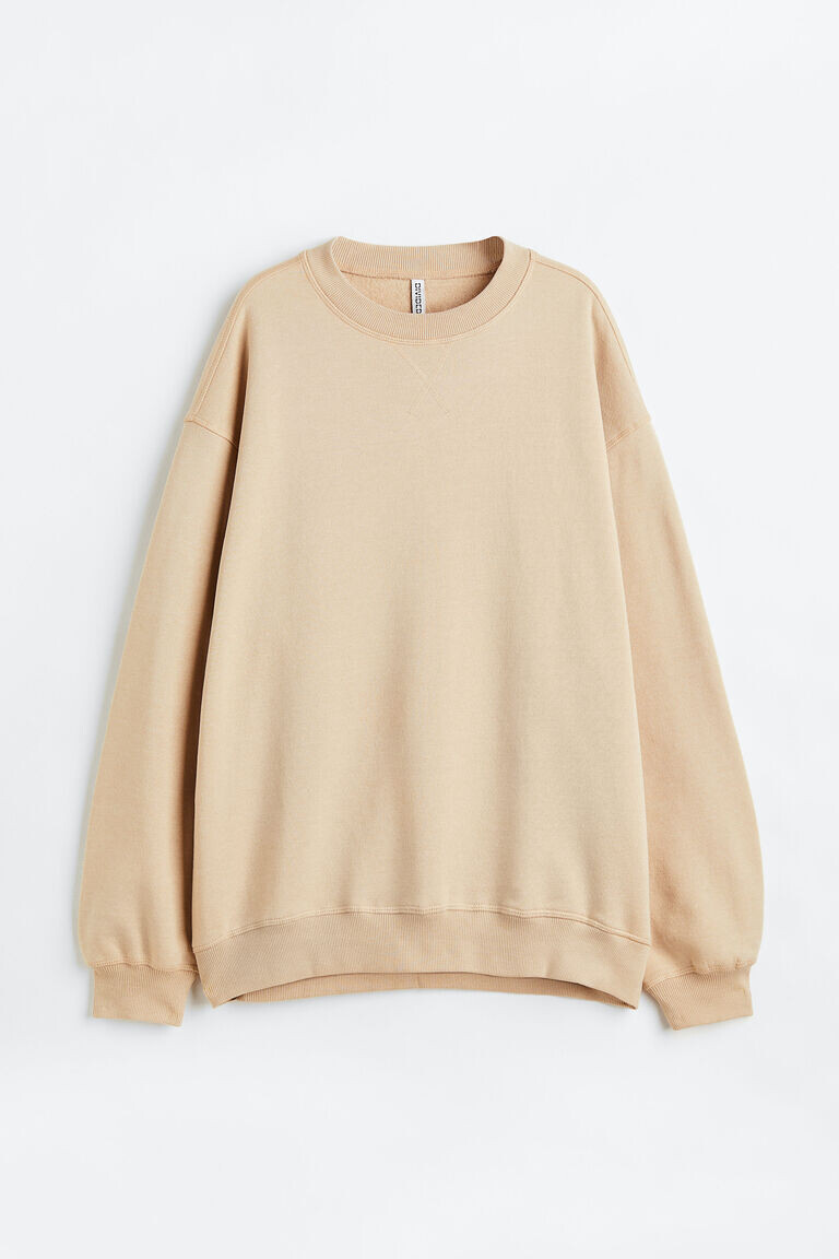 Толстовка оверсайз H&M, бежевый
Толстовка оверсайз H&M, бежевый