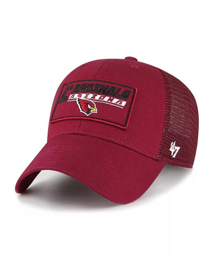 Регулируемая кепка для больших мальчиков и девочек Cardinal Arizona Cardinals Levee MVP Trucker '47 Brand, красный