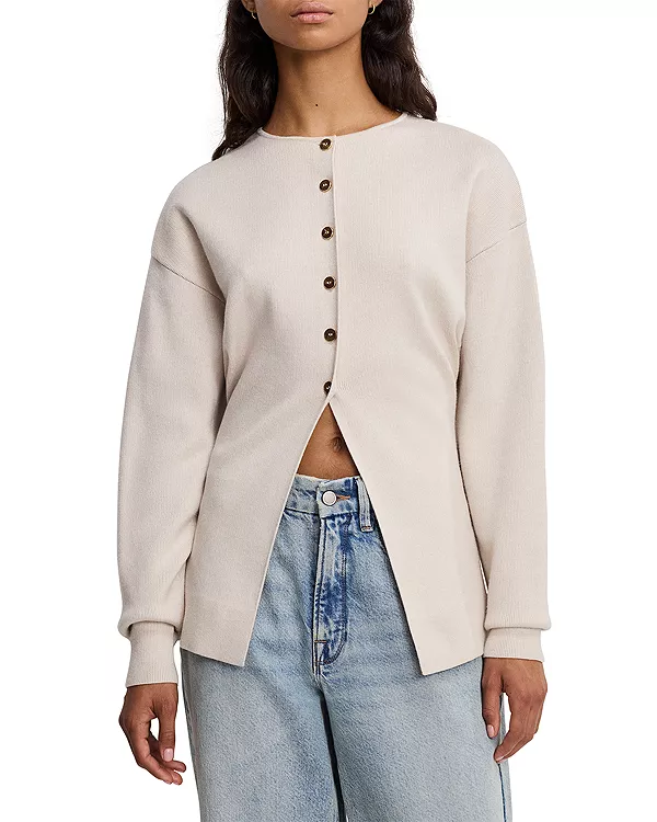 Кардиган с рукавами, которые выглядят преувеличенно длинными. Good American, бежевый
Кардиган с рукавами, которые выглядят преувеличенно длинными. Good American, бежевый