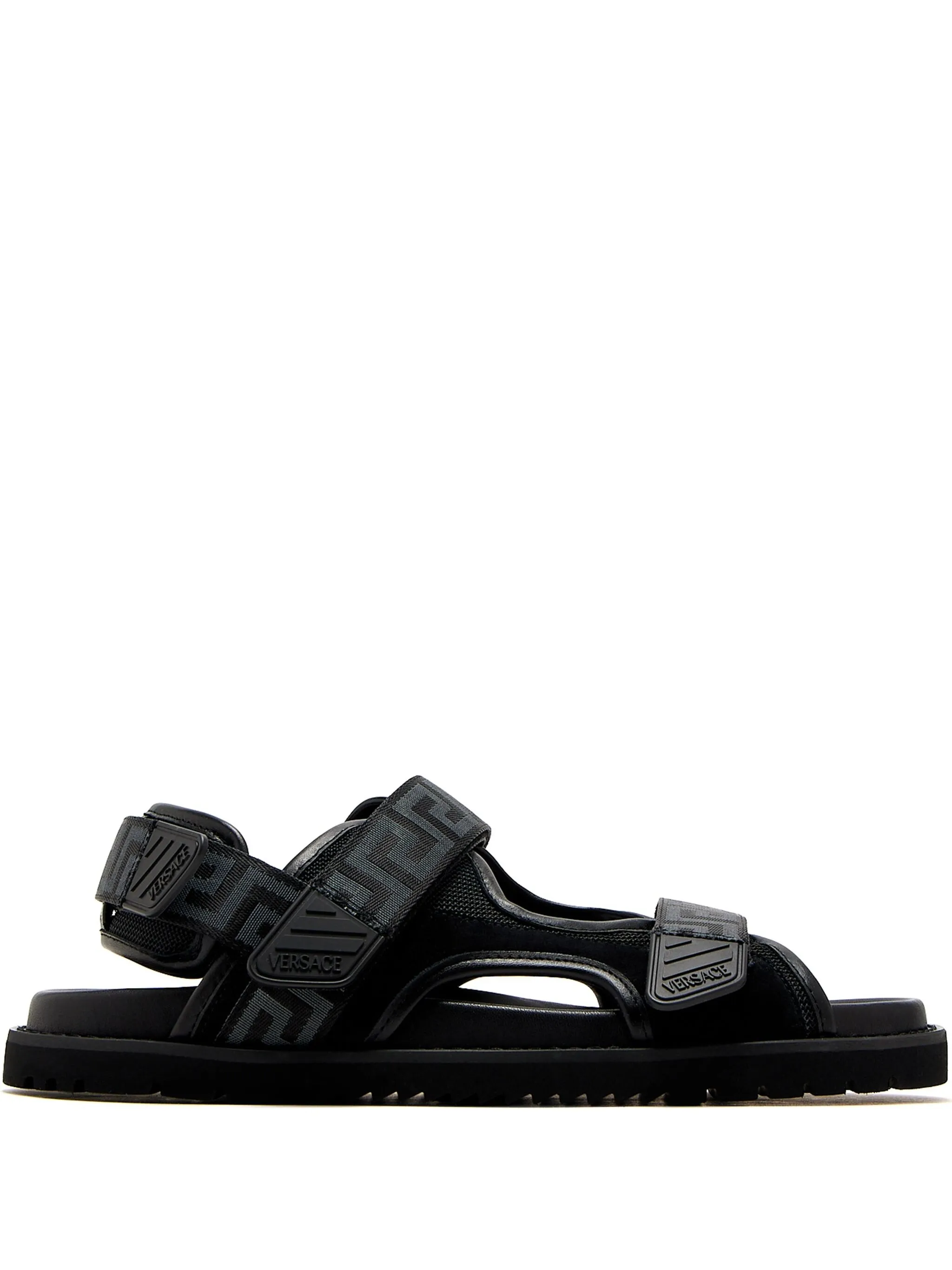 Сандалии с узором Greca Versace, черный
Сандалии с узором Greca Versace, черный