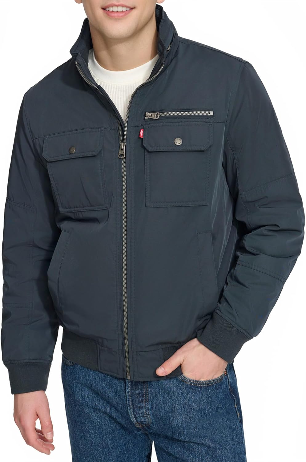 Мужская куртка-бомбер Levi's с воротником-стойкой, Navy
Мужская куртка-бомбер Levi's с воротником-стойкой, Navy