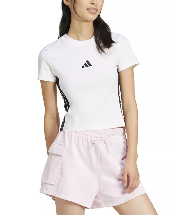 Женская футболка Essentials Slim-Fit с коротким рукавом для малышей adidas, мультиколор
Женская футболка Essentials Slim-Fit с коротким рукавом для малышей adidas, мультиколор
