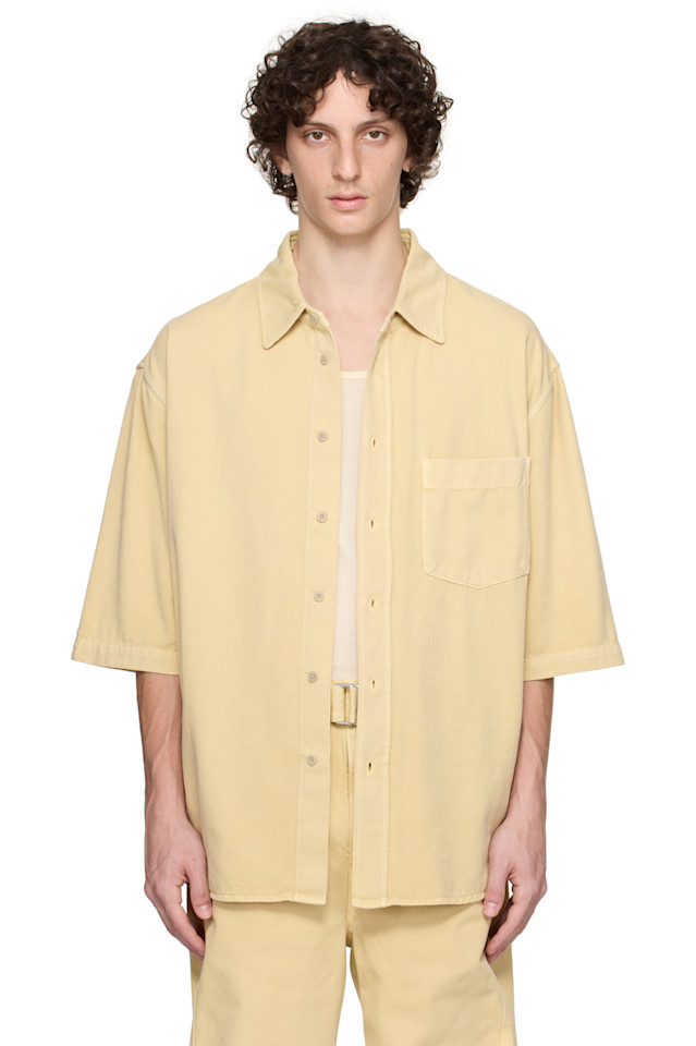 Джинсовая рубашка S/S Lemaire, цвет custard
Джинсовая рубашка S/S Lemaire, цвет custard