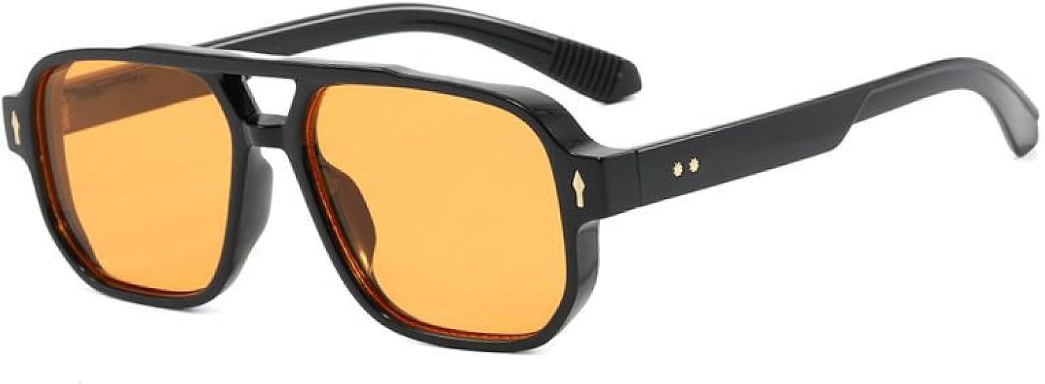 Роскошные солнцезащитные очки в крупной оправе для женщин и мужчин, в винтажном стиле панк с заклепками, популярные для активного отдыха, с защитой от УФ-излучения UV400 TYUVIVO, Black Orange
Роскошные солнцезащитные очки в крупной оправе для женщин и мужчин, в винтажном стиле панк с заклепками, популярные для активного отдыха, с защитой от УФ-излучения UV400 TYUVIVO, Black Orange