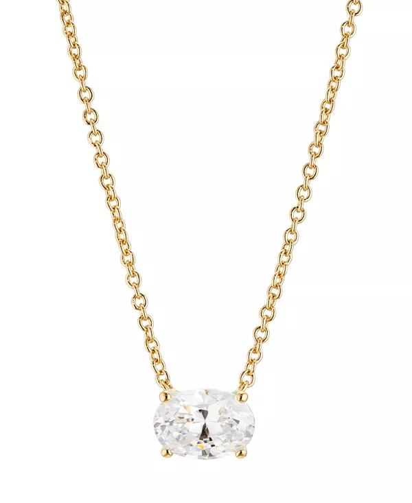 Ожерелье из овальных кубических цирконий, 16 дюймов + 2 дюйма, создано для Macy's. Eliot Danori, gold
Ожерелье из овальных кубических цирконий, 16 дюймов + 2 дюйма, создано для Macy's. Eliot Danori, gold