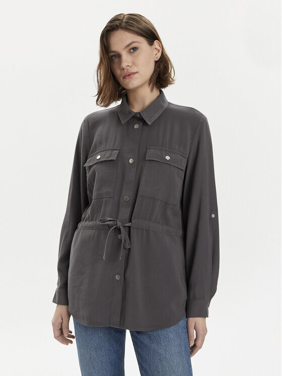 Рубашка стандартного кроя Only, серый 
Рубашка стандартного кроя Only, серый