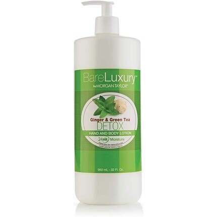 Лосьон для рук и тела Bareluxury Детокс с имбирем и зеленым чаем, 32 унции, Morgan Taylor
Лосьон для рук и тела Bareluxury Детокс с имбирем и зеленым чаем, 32 унции, Morgan Taylor