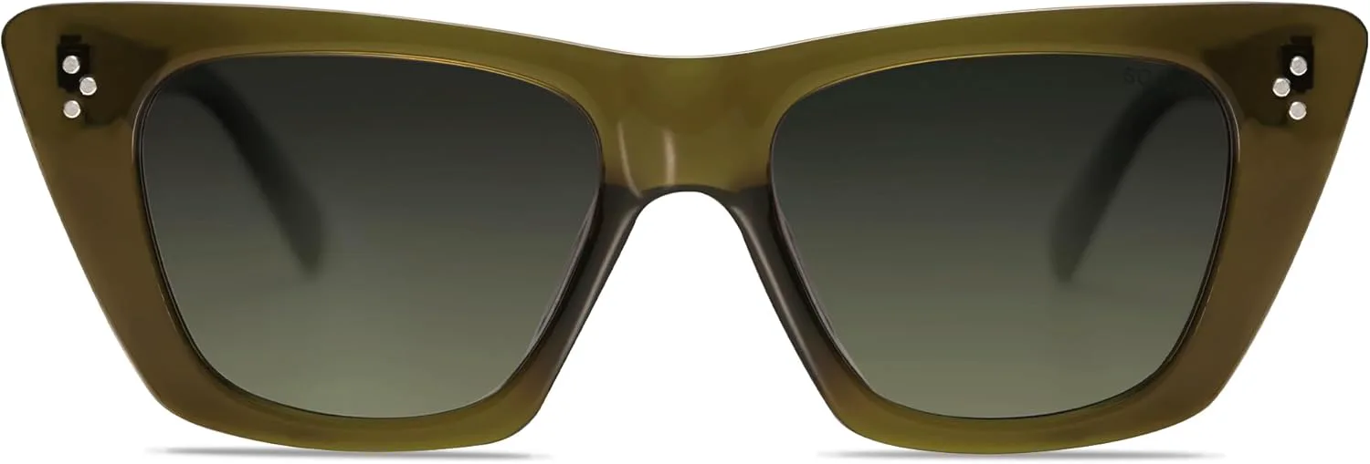 Солнцезащитные очки SOJOS Retro Trendy Cat Eye с поляризованным покрытием для женщин, стильные, с защитой от УФ-излучения UV400, модель SJ2199, Dark Olive Green/Grey
Солнцезащитные очки SOJOS Retro Trendy Cat Eye с поляризованным покрытием для женщин, стильные, с защитой от УФ-излучения UV400, модель SJ2199, Dark Olive Green/Grey