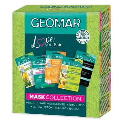 Geomar Маски для лица 5 шт. Подарочный набор
Geomar Маски для лица 5 шт. Подарочный набор