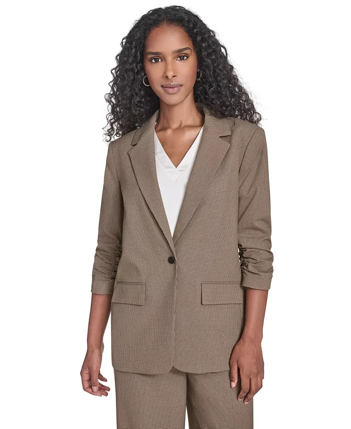 Женская клетчатая куртка с рукавами 3/4 Calvin Klein, коричневый
Женская клетчатая куртка с рукавами 3/4 Calvin Klein, коричневый