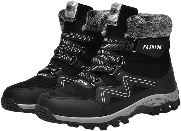 HHHCHPM высокие зимние ботинки с плюшевой подкладкой, утепленные, теплые, противоскользящие и износостойкие походные ботинки для мужчин, устойчивые к холоду, черный
HHHCHPM высокие зимние ботинки с плюшевой подкладкой, утепленные, теплые, противоскользящие и износостойкие походные ботинки для мужчин, устойчивые к холоду, черный