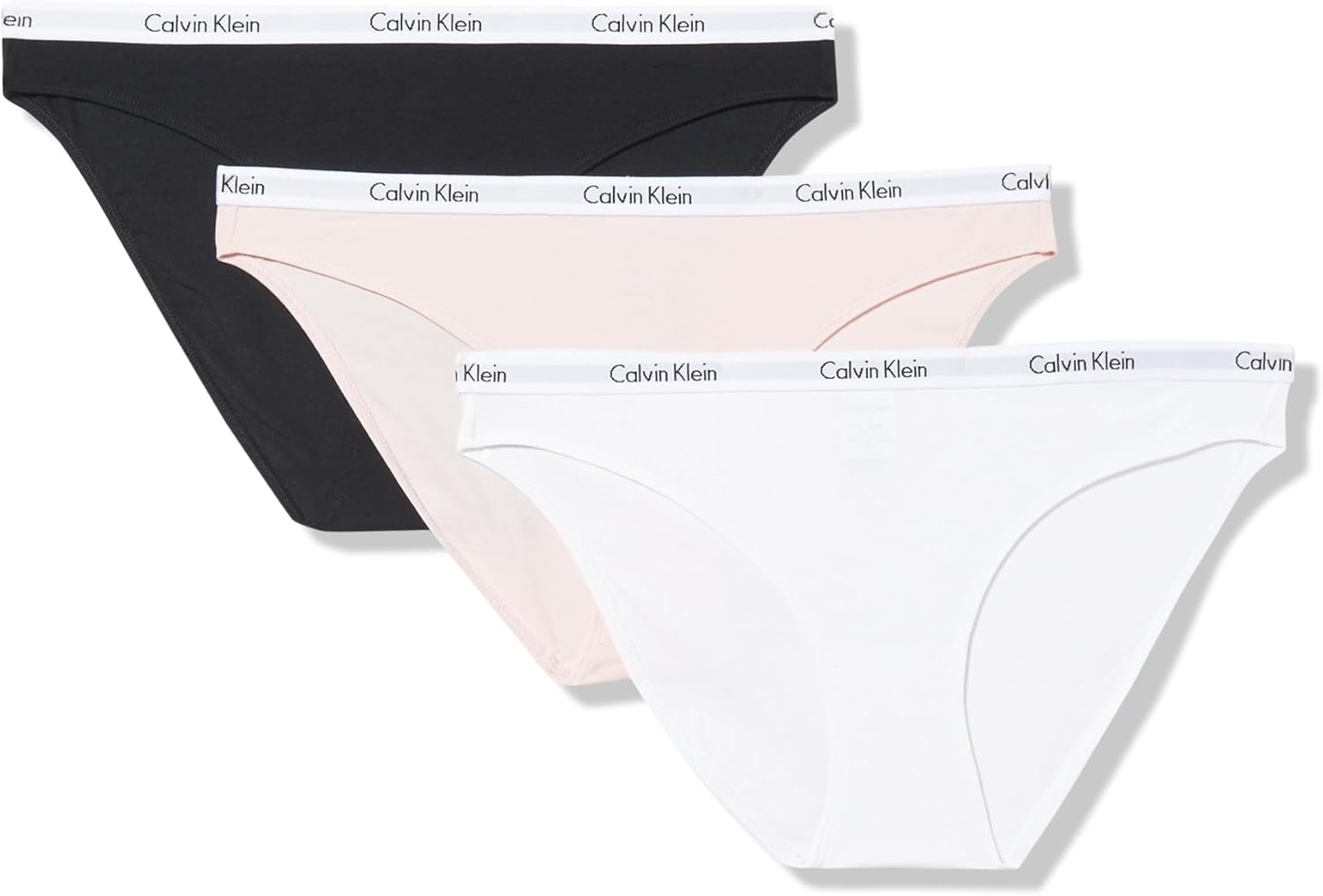 Женские трусики-бикини Calvin Klein Carousel Logo из хлопка и эластичного хлопка, 3 пары, Black/White/Nymphs Thigh
Женские трусики-бикини Calvin Klein Carousel Logo из хлопка и эластичного хлопка, 3 пары, Black/White/Nymphs Thigh