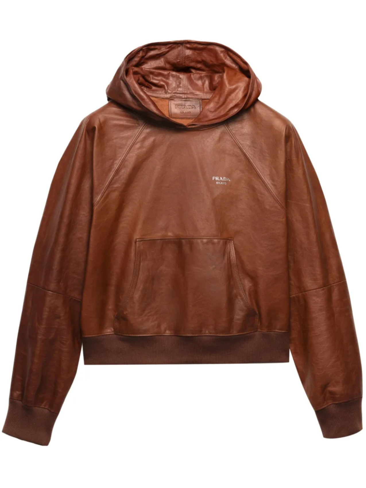 Prada кожаное худи, коричневый
Prada кожаное худи, коричневый