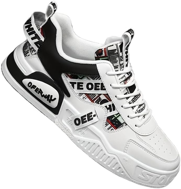 Стильные мужские кеды на платформе с буквенным узором - противоскользящие, дышащие, удобные для прогулок на улице, пробежек, путешествий в любое время года с хорошим сцеплением и поддержкой Fmshi
Стильные мужские кеды на платформе с буквенным узором - противоскользящие, дышащие, удобные для прогулок на улице, пробежек, путешествий в любое время года с хорошим сцеплением и поддержкой Fmshi