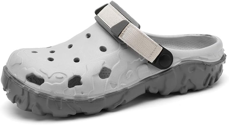 Мужские сабо для сада, взрослые мюли, спортивные сандалии, летние водные и пляжные туфли, повседневные тапочки, легкие, дышащие, с нескользящей подошвой Miluoluo, серый
Мужские сабо для сада, взрослые мюли, спортивные сандалии, летние водные и пляжные туфли, повседневные тапочки, легкие, дышащие, с нескользящей подошвой Miluoluo, серый