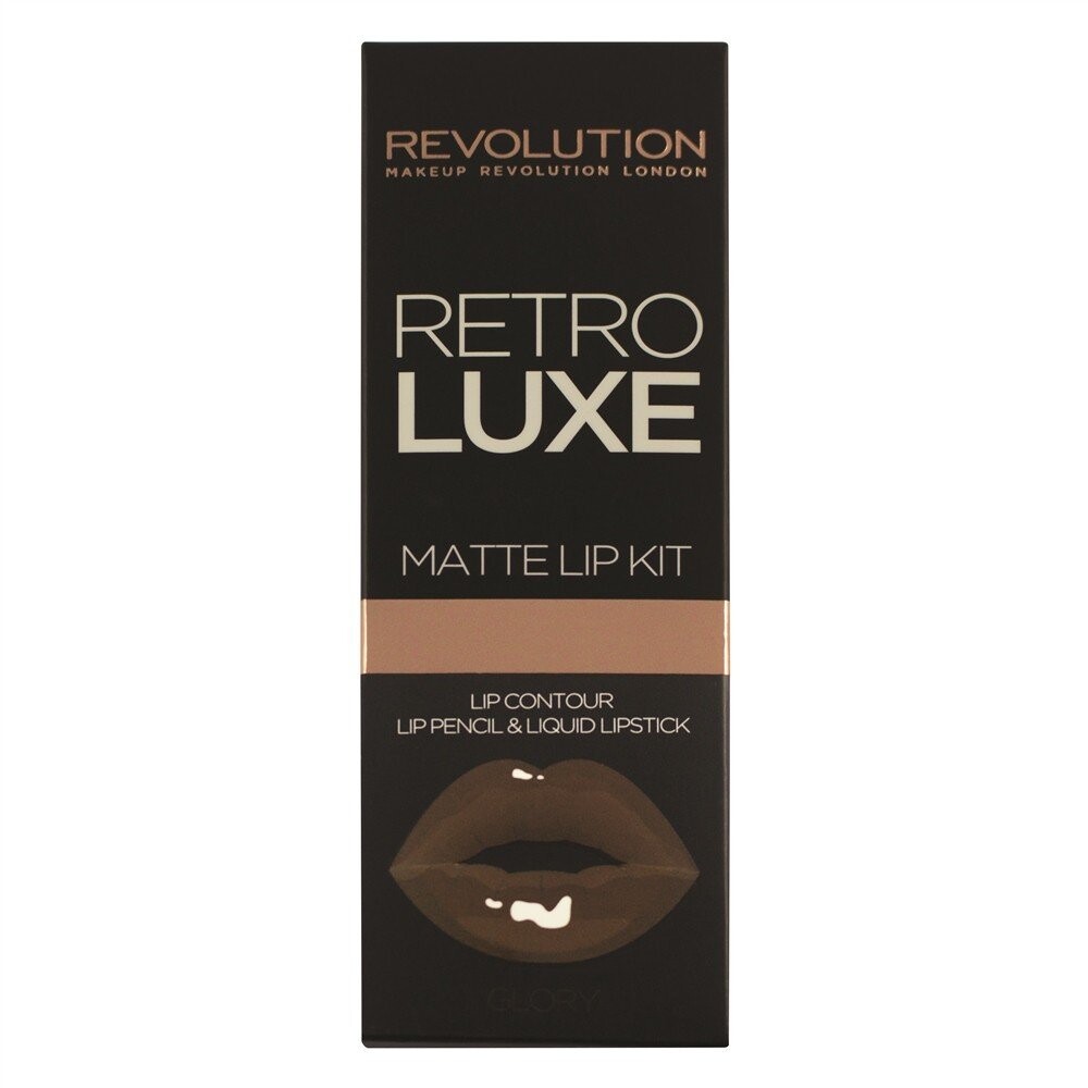 Makeup Revolution, Наборы матовых губ Retro Luxe, карандаш для губ + блеск для губ Glory, 1 г + 5,5 мл
Makeup Revolution, Наборы матовых губ Retro Luxe, карандаш для губ + блеск для губ Glory, 1 г + 5,5 мл