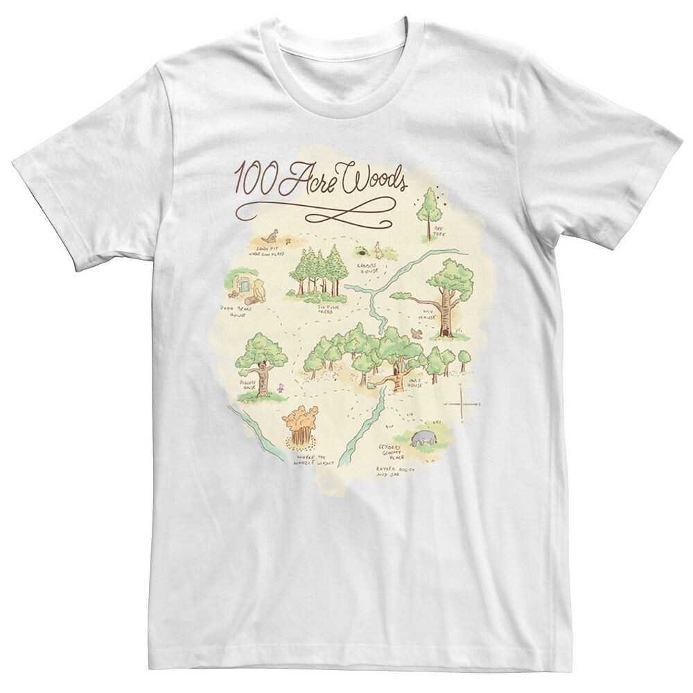Мужская футболка Disney's Winnie The Pooh с картой леса площадью 100 акров, белый
Мужская футболка Disney's Winnie The Pooh с картой леса площадью 100 акров, белый