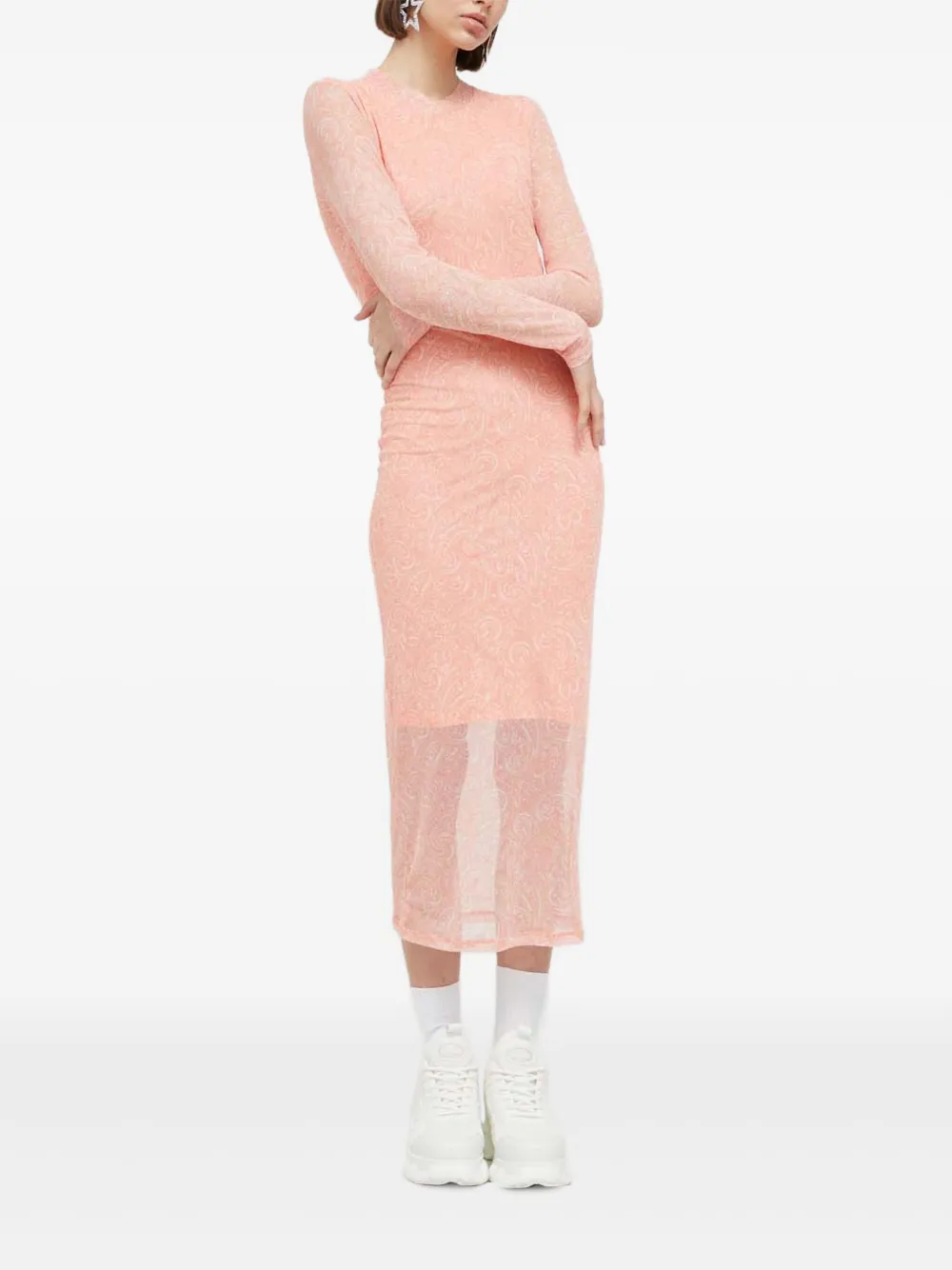 Сарафан миди с длинными рукавами и узором «пейсли» Hugo, розовый
Сарафан миди с длинными рукавами и узором «пейсли» Hugo, розовый