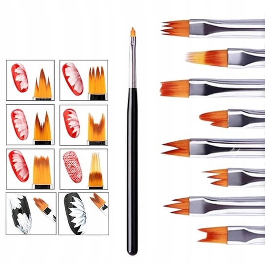 Кисти для декора и укладки ногтей Набор 8 шт., Tojato
Кисти для декора и укладки ногтей Набор 8 шт., Tojato