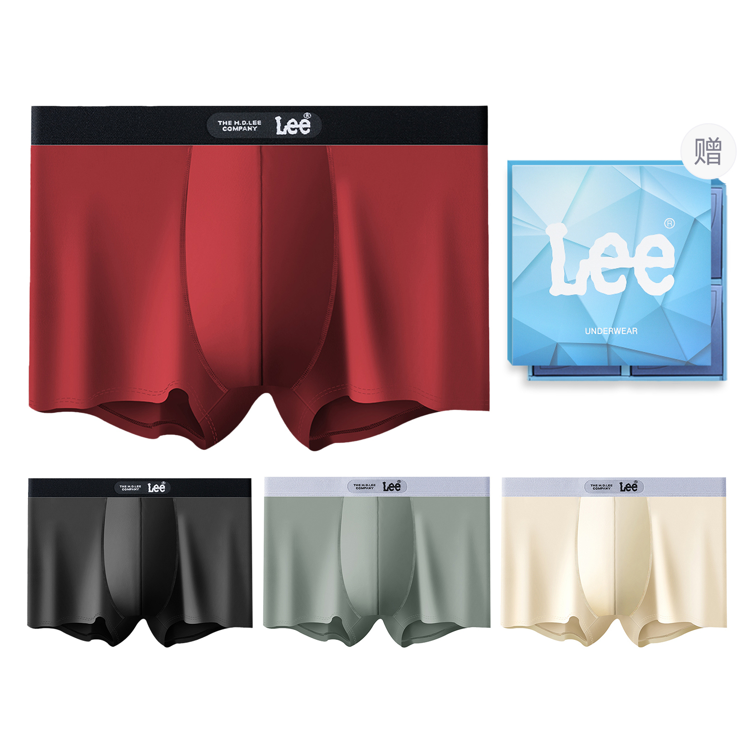 Lee Подарочный набор мужского белья 4 шт
Lee Подарочный набор мужского белья 4 шт