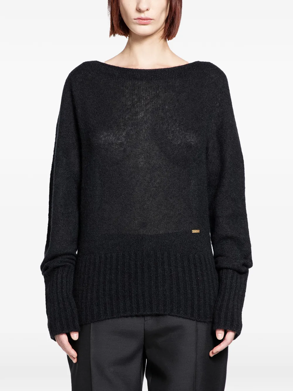 Джемпер с вырезом лодочка Tom Ford, черный
Джемпер с вырезом лодочка Tom Ford, черный