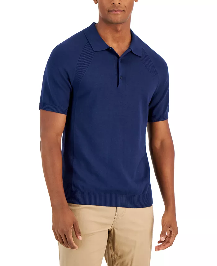 Мужская вязаная поло с регланом и резинкой Alfani, синий
Мужская вязаная поло с регланом и резинкой Alfani, синий