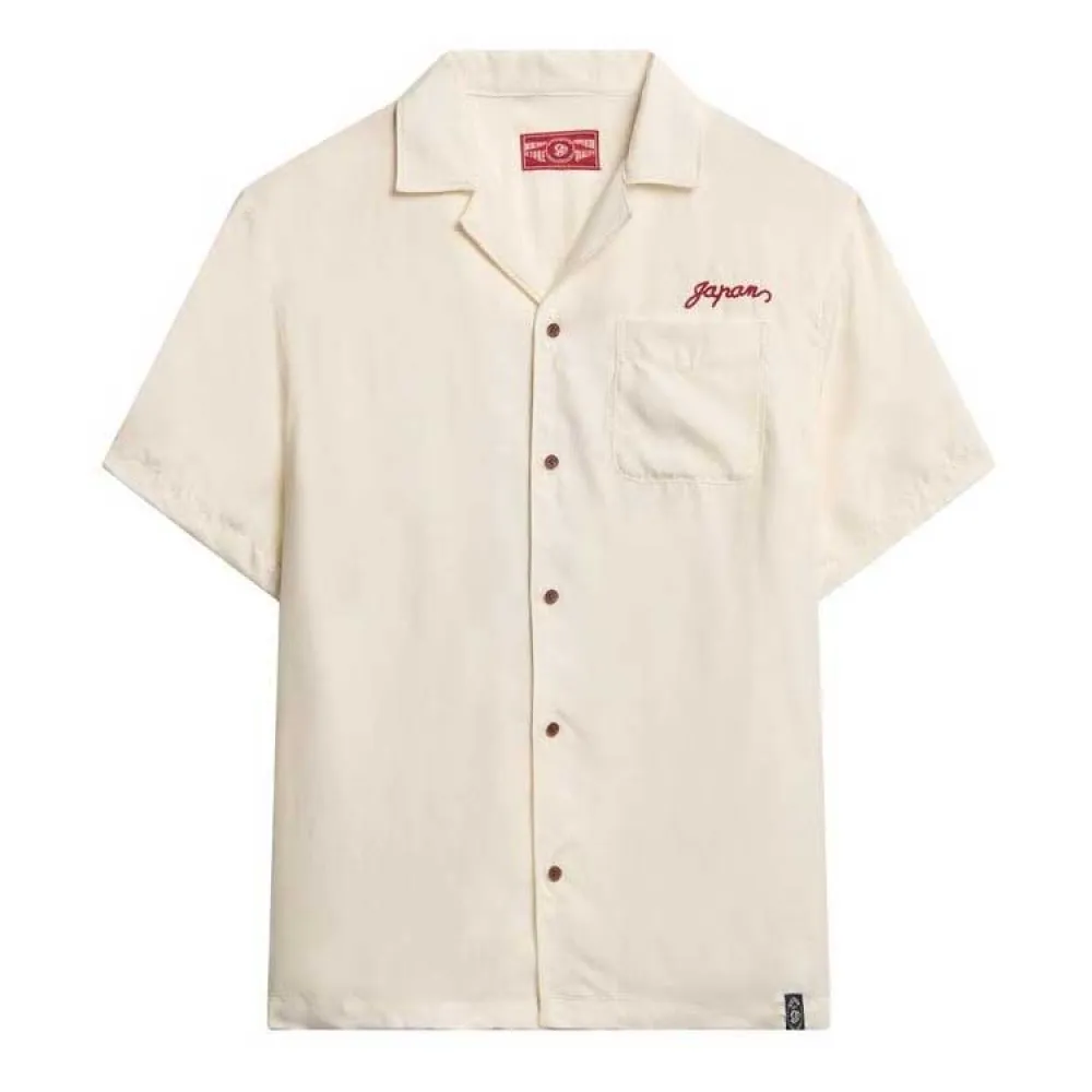 Рубашка с коротким рукавом Superdry Merchant Suika, бежевый
Рубашка с коротким рукавом Superdry Merchant Suika, бежевый