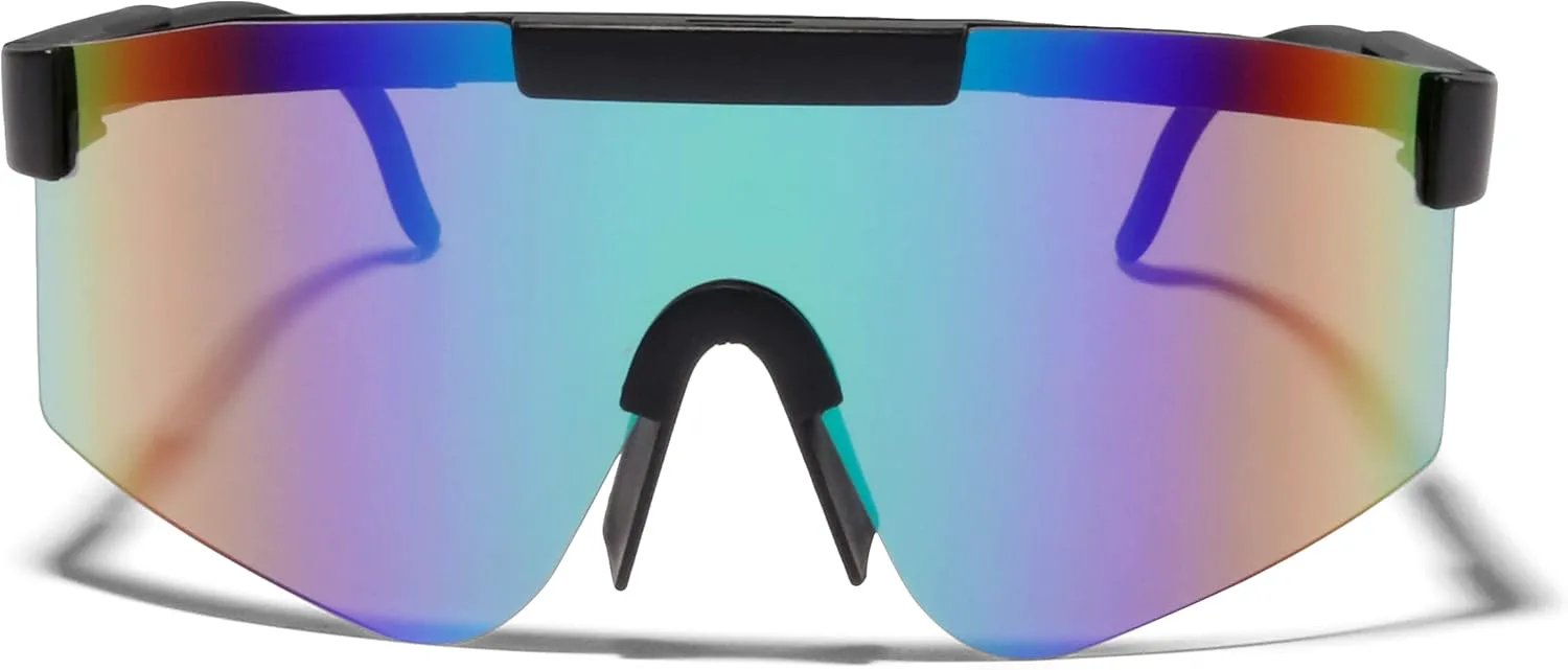 Солнцезащитные очки ShadyVEU ретро, спортивные, увеличенные, в стиле 80-х, с плоским верхом, монохромными линзами, защита UV400, унисекс, Matte Black / Teal Mirrored
Солнцезащитные очки ShadyVEU ретро, спортивные, увеличенные, в стиле 80-х, с плоским верхом, монохромными линзами, защита UV400, унисекс, Matte Black / Teal Mirrored