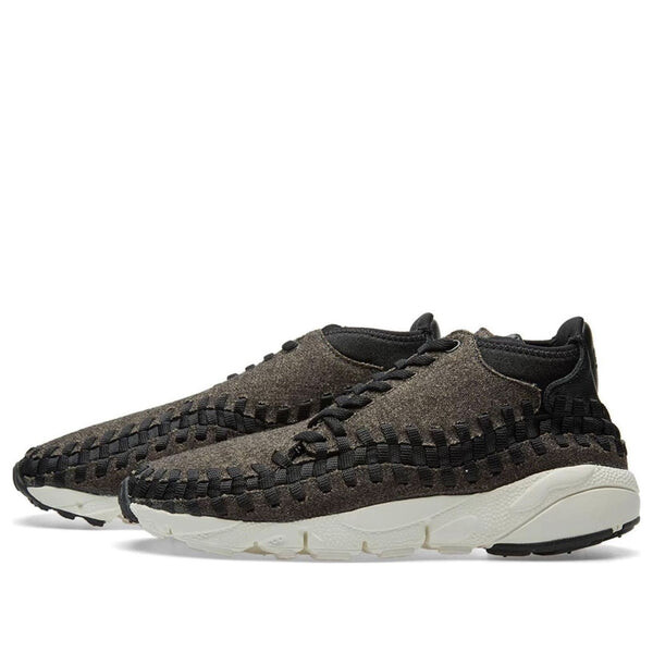 Кроссовки air footscape плетеные chukka Nike, черный 
Кроссовки air footscape плетеные chukka Nike, черный