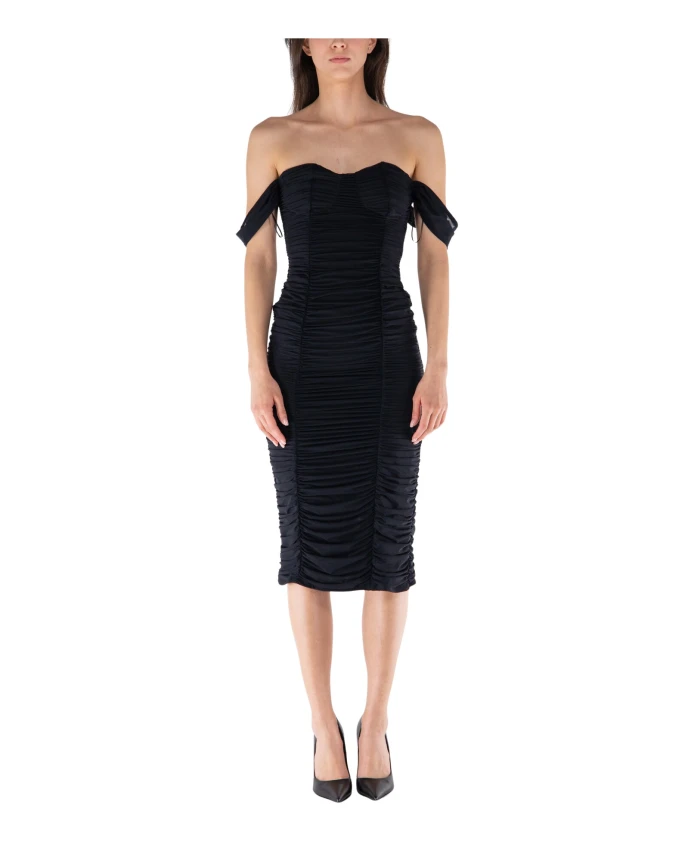 Платье Футляр с оборками и вырезом в форме сердца Mar De Margaritas, черный
Платье Футляр с оборками и вырезом в форме сердца Mar De Margaritas, черный