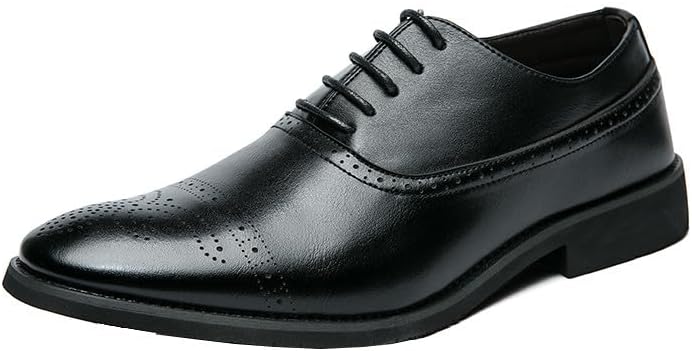 Мужские туфли Santimon Oxford классические броги на шнуровке, формальные дерби, повседневные офисные бизнес-туфли, черный
Мужские туфли Santimon Oxford классические броги на шнуровке, формальные дерби, повседневные офисные бизнес-туфли, черный