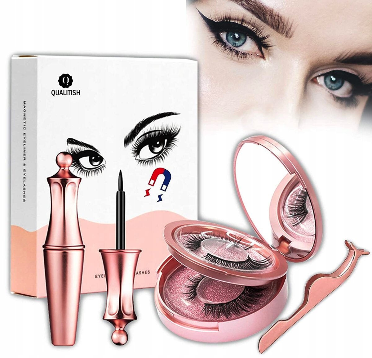 Melo, Магнитные искусственные ресницы, пинцеты для подводки глаз, 7 пар
Melo, Магнитные искусственные ресницы, пинцеты для подводки глаз, 7 пар