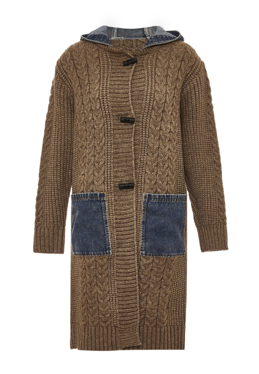 Вязаный кардиган RISA, коричневый
Вязаный кардиган RISA, коричневый