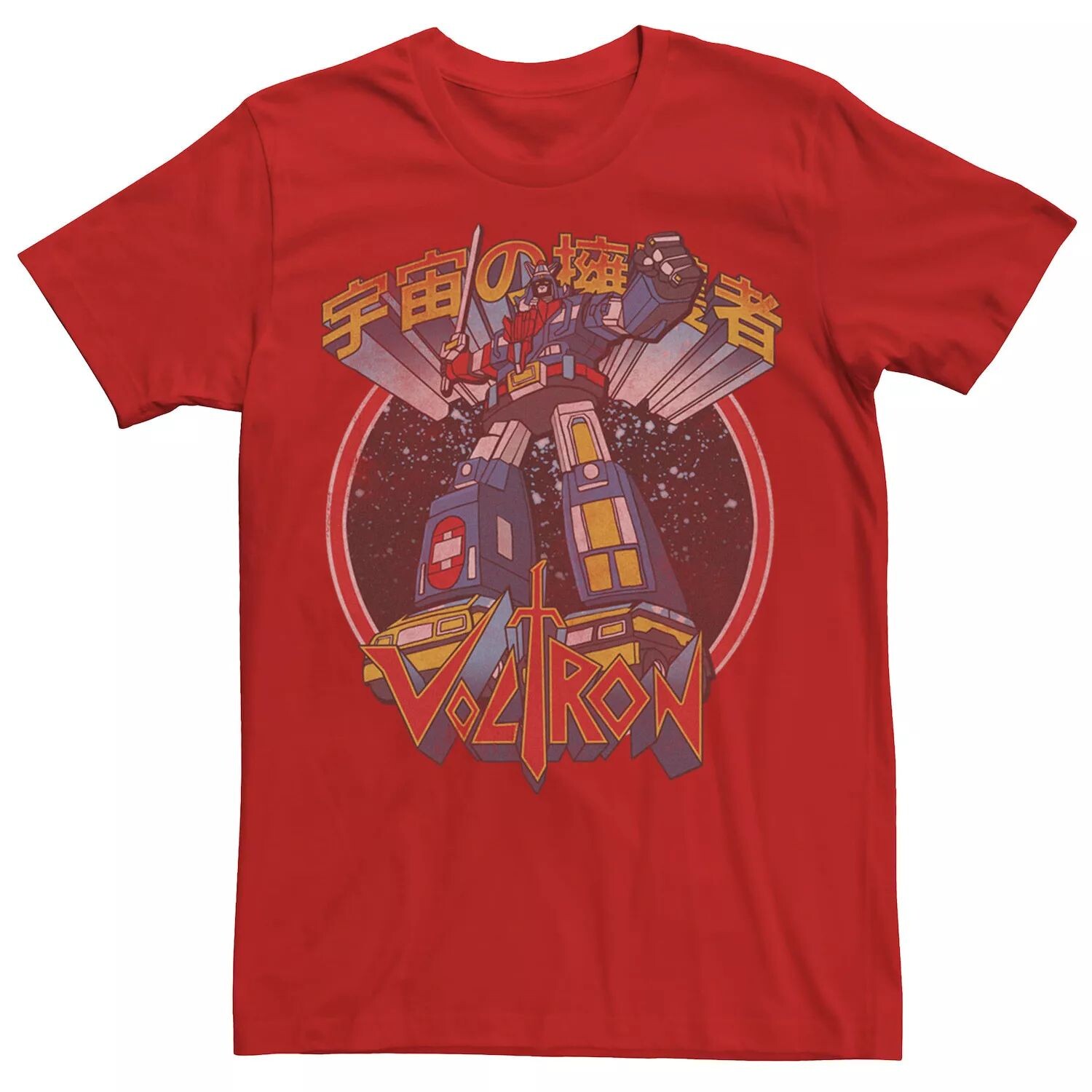 Мужская футболка Voltron: Retro Defender с космическим рисунком кандзи Licensed Character, красный
Мужская футболка Voltron: Retro Defender с космическим рисунком кандзи Licensed Character, красный