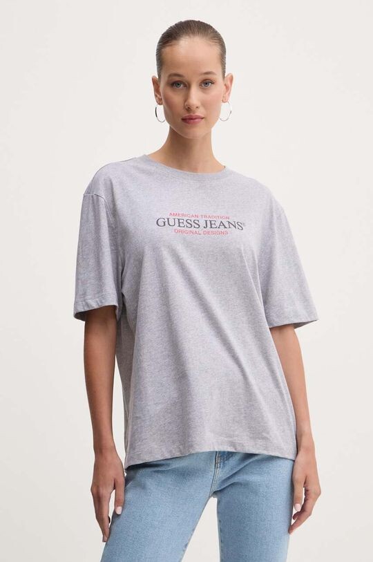 Хлопковая футболка Guess Jeans, серый
Хлопковая футболка Guess Jeans, серый