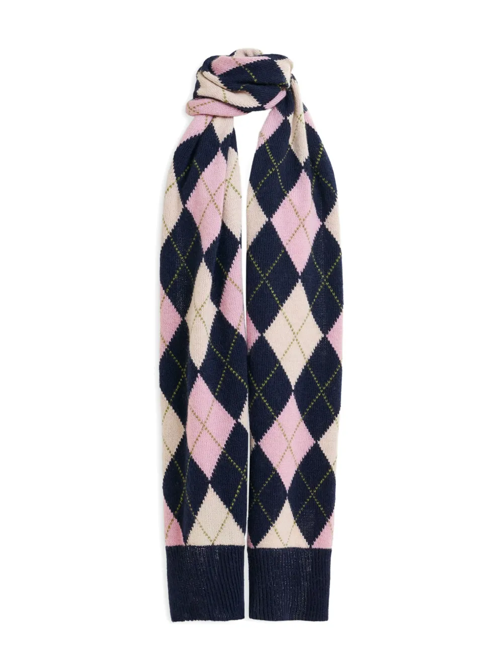 Шарф с жаккардовым узором «Аргайл» Essentiel Antwerp, синий
Шарф с жаккардовым узором «Аргайл» Essentiel Antwerp, синий