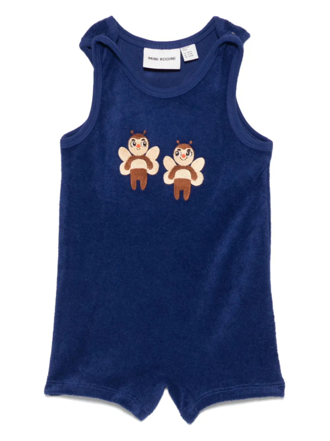 Mini Rodini ромпер с вышивкой, синий
Mini Rodini ромпер с вышивкой, синий