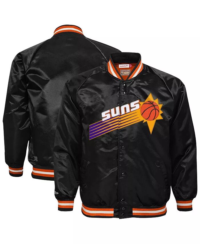 Куртка Black Phoenix Suns Hardwood Classics Satin Raglan Full-Snap для мальчиков и девочек Mitchell & Ness
Куртка Black Phoenix Suns Hardwood Classics Satin Raglan Full-Snap для мальчиков и девочек Mitchell & Ness