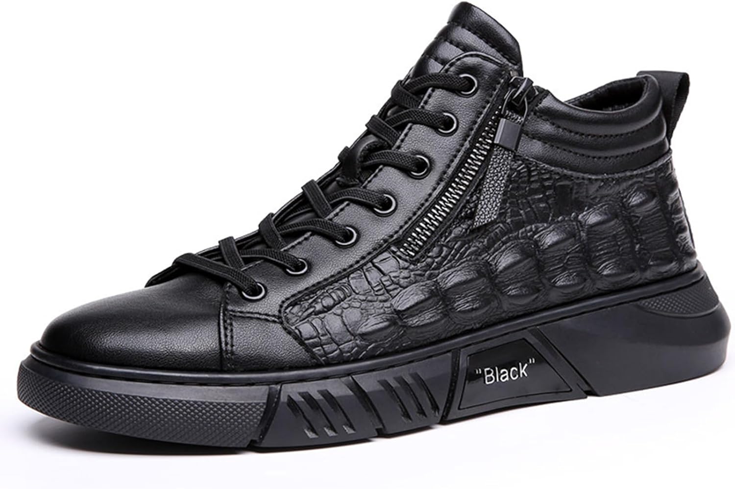 Мужские высокие повседневные ботинки из кожи с узором, британский стиль, ручная строчка, модные кроссовки-башмаки, шнуровка, боковая молния, ретро, удобные деловые чукка-бутсы Zeberfi, черный
Мужские высокие повседневные ботинки из кожи с узором, британский стиль, ручная строчка, модные кроссовки-башмаки, шнуровка, боковая молния, ретро, удобные деловые чукка-бутсы Zeberfi, черный